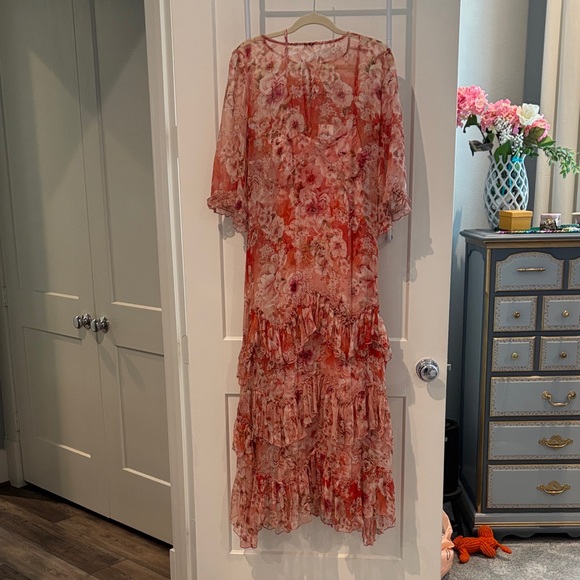 Floral Ruffle Maxi Dress, Johnny Was - Picture 1 of 6